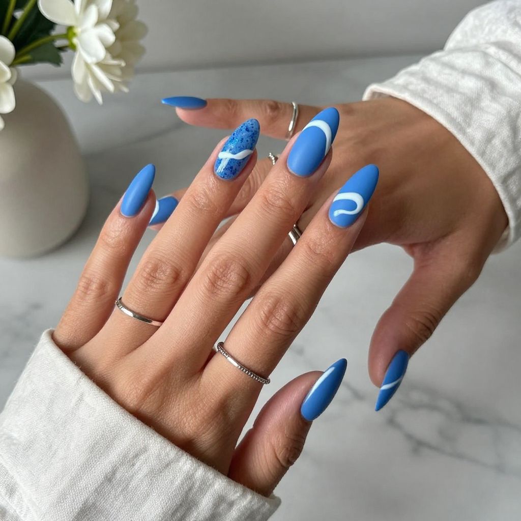 Electric Blue Waves