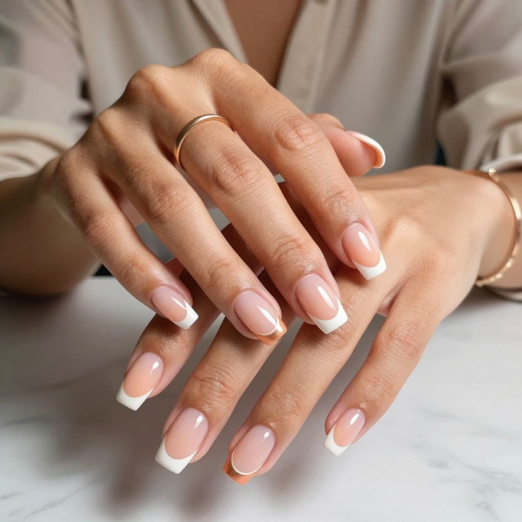 Peachy French Elegance