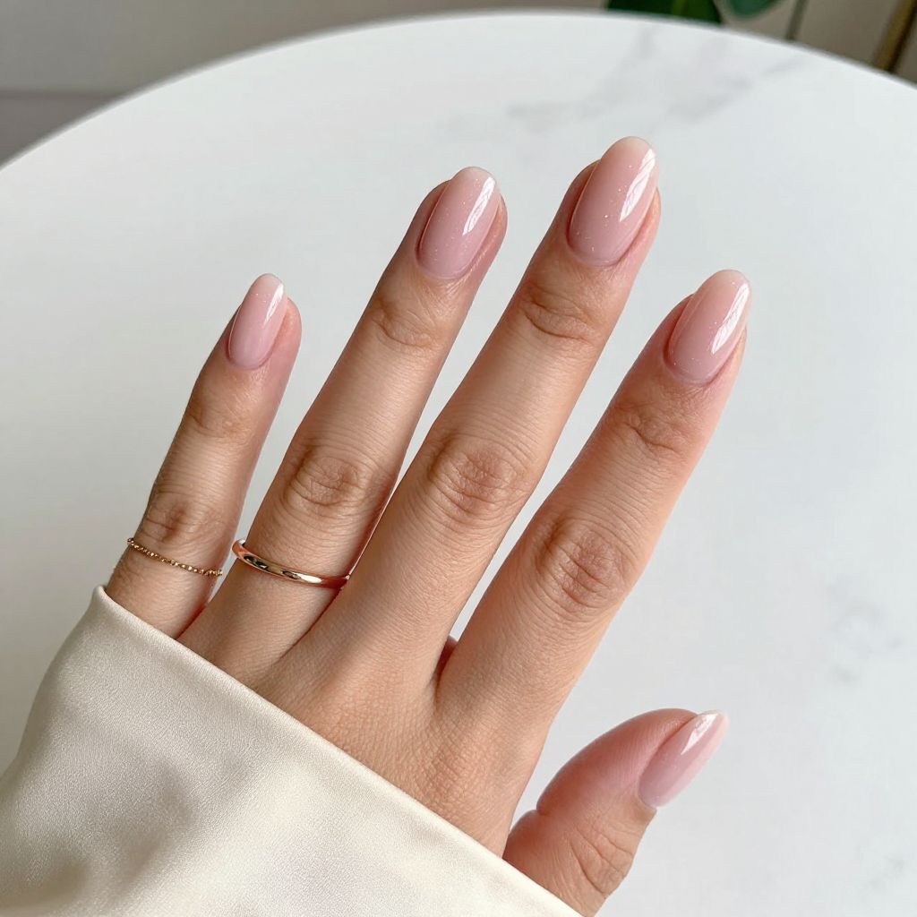 Soft Pink Pearlescent Shine