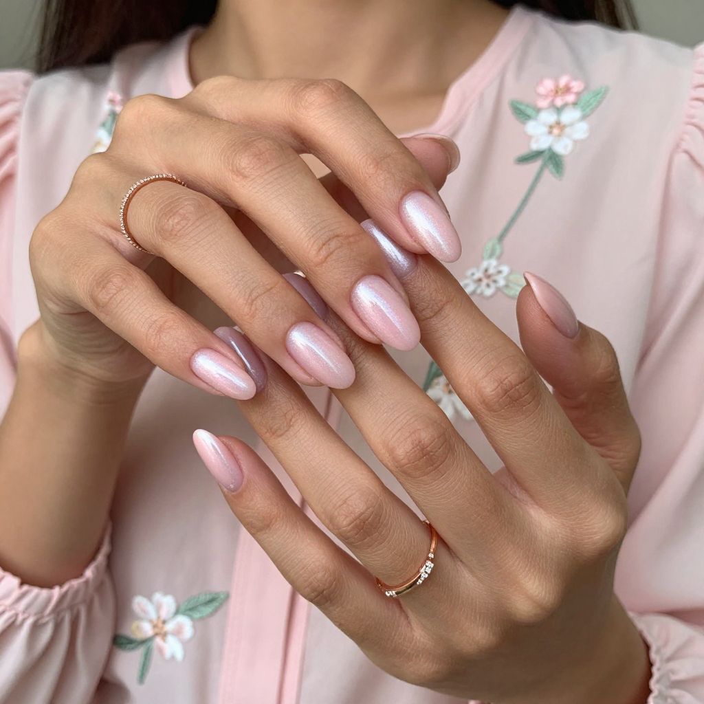 Soft Pink Pearly Shine