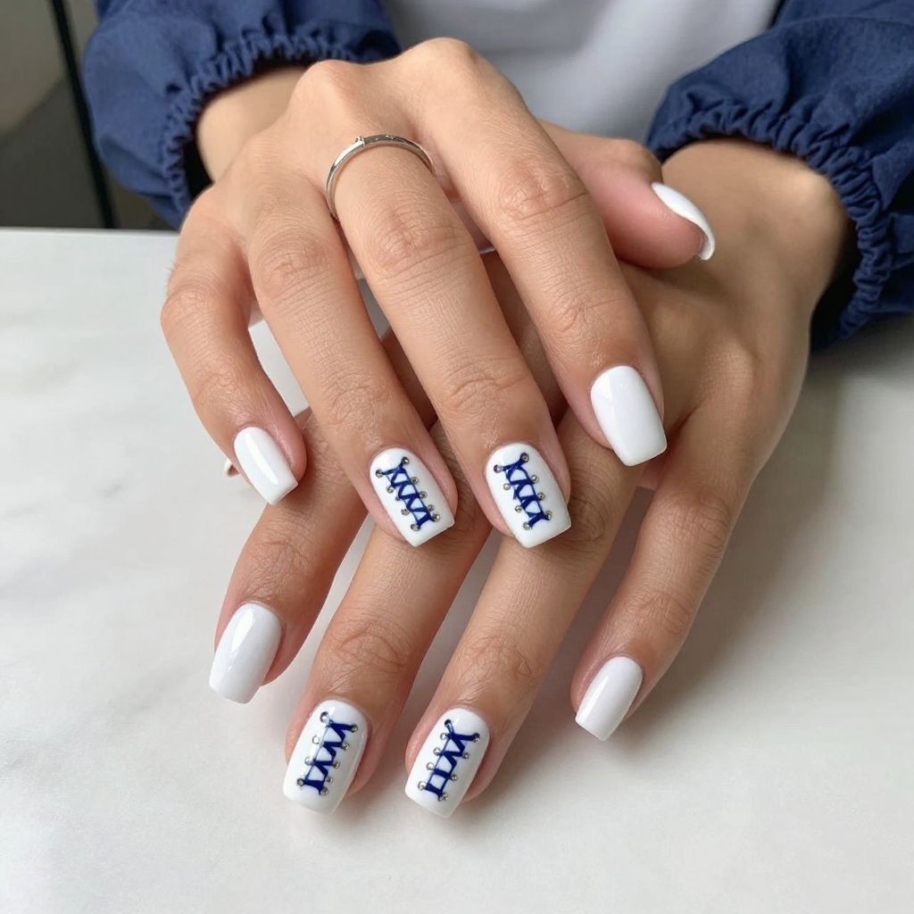 Baseball Sneakers Inspired Nails