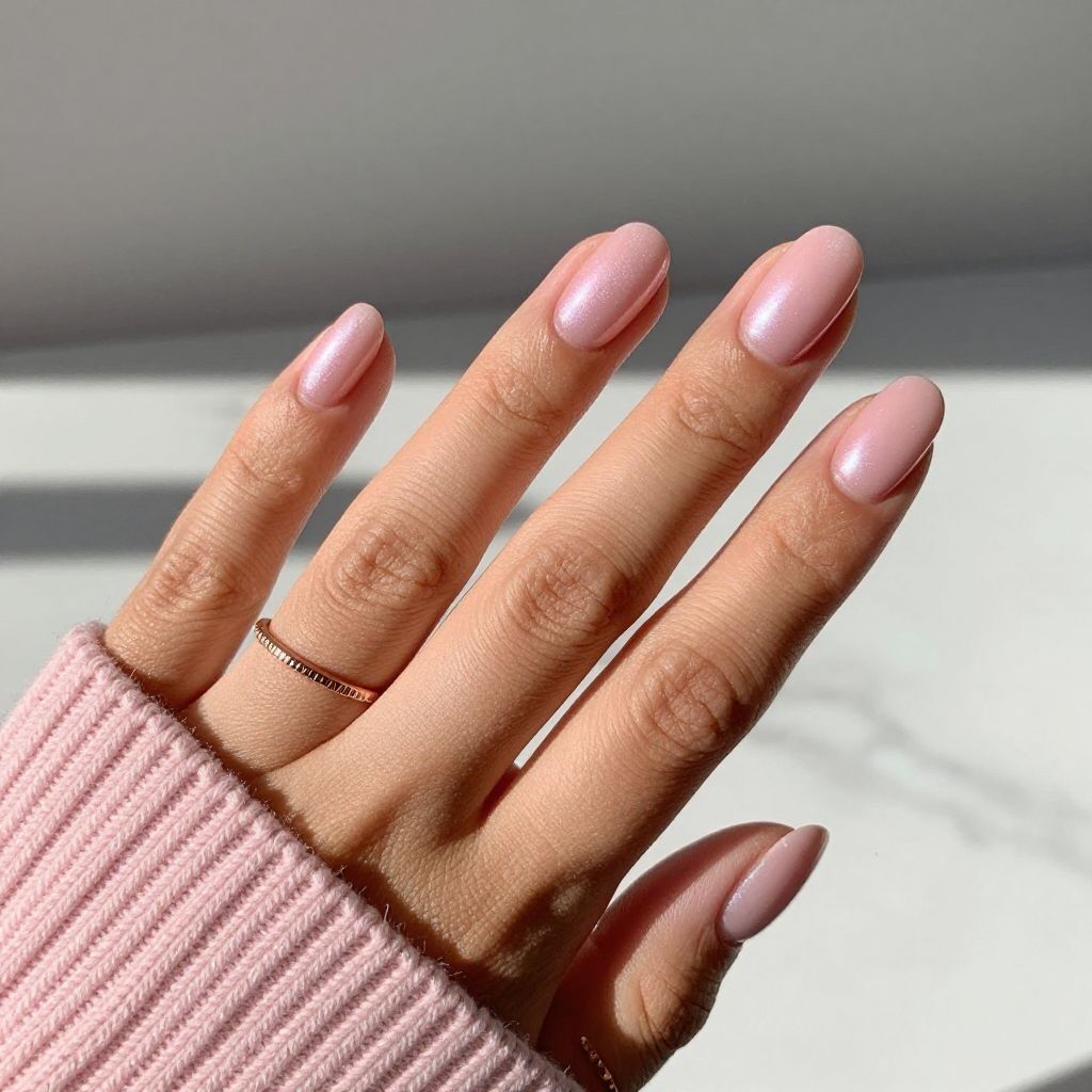 Soft Pink Pearlescent Glow