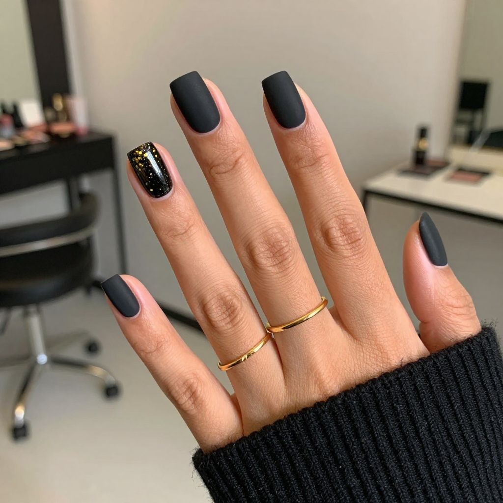 Matte Black Elegance