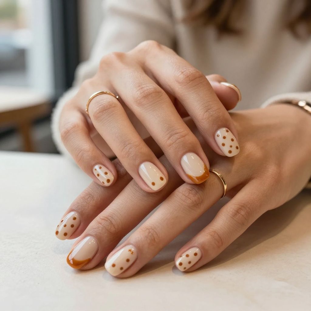 Caramel Drip and Dot Effect