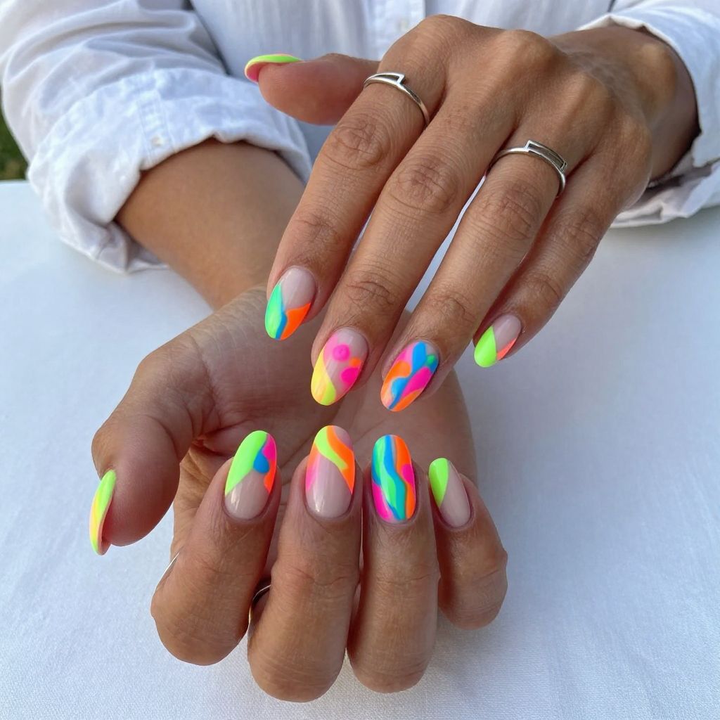 Neon Pop Abstract