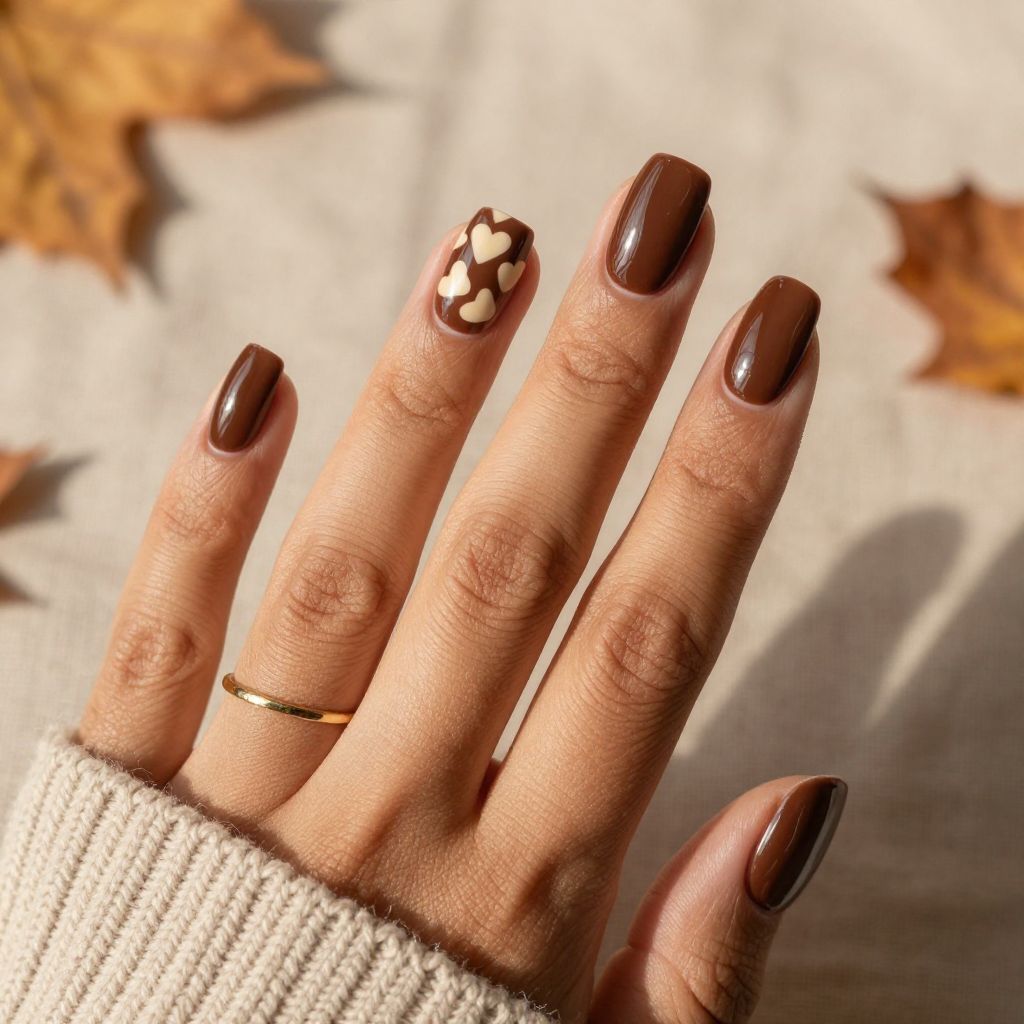Chocolate Brown Hearts Delight