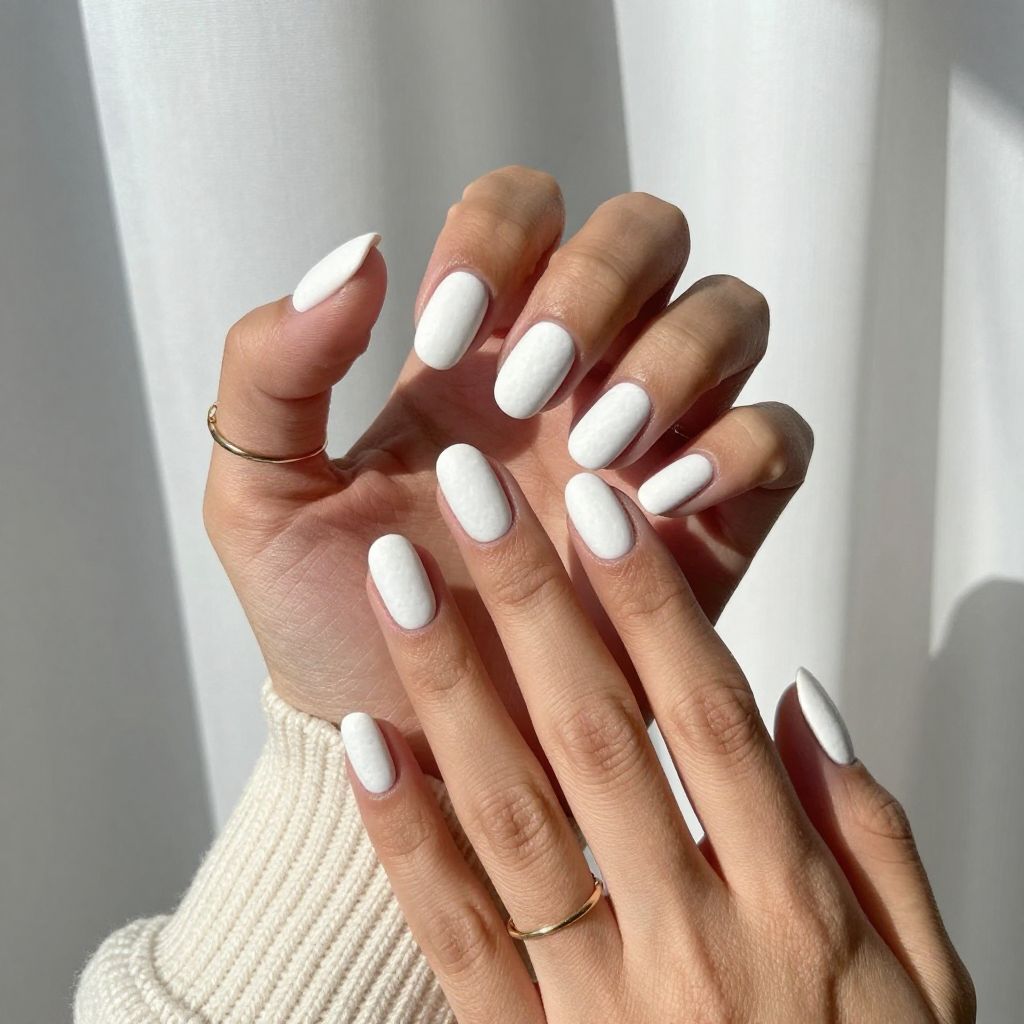 Snowy White Matte Minimalism
