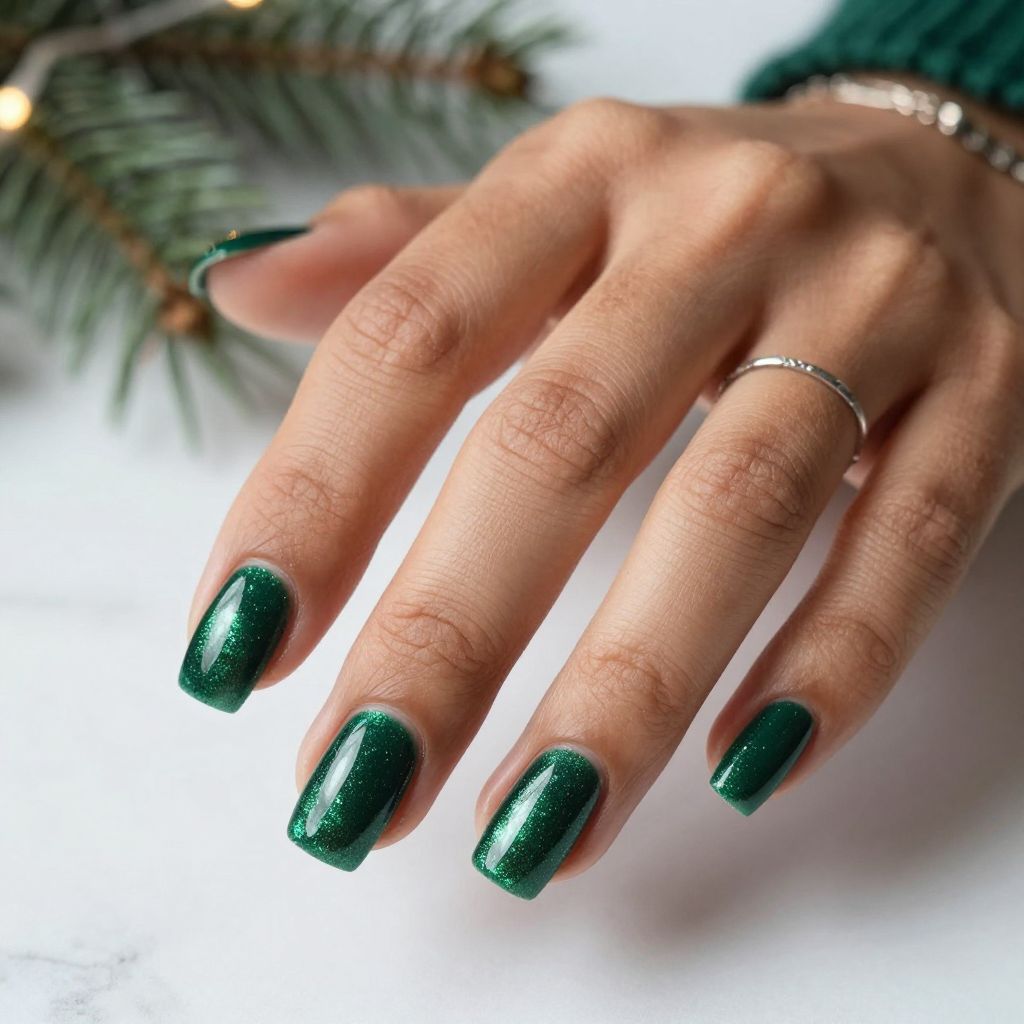 Glittering Pine Green Glow