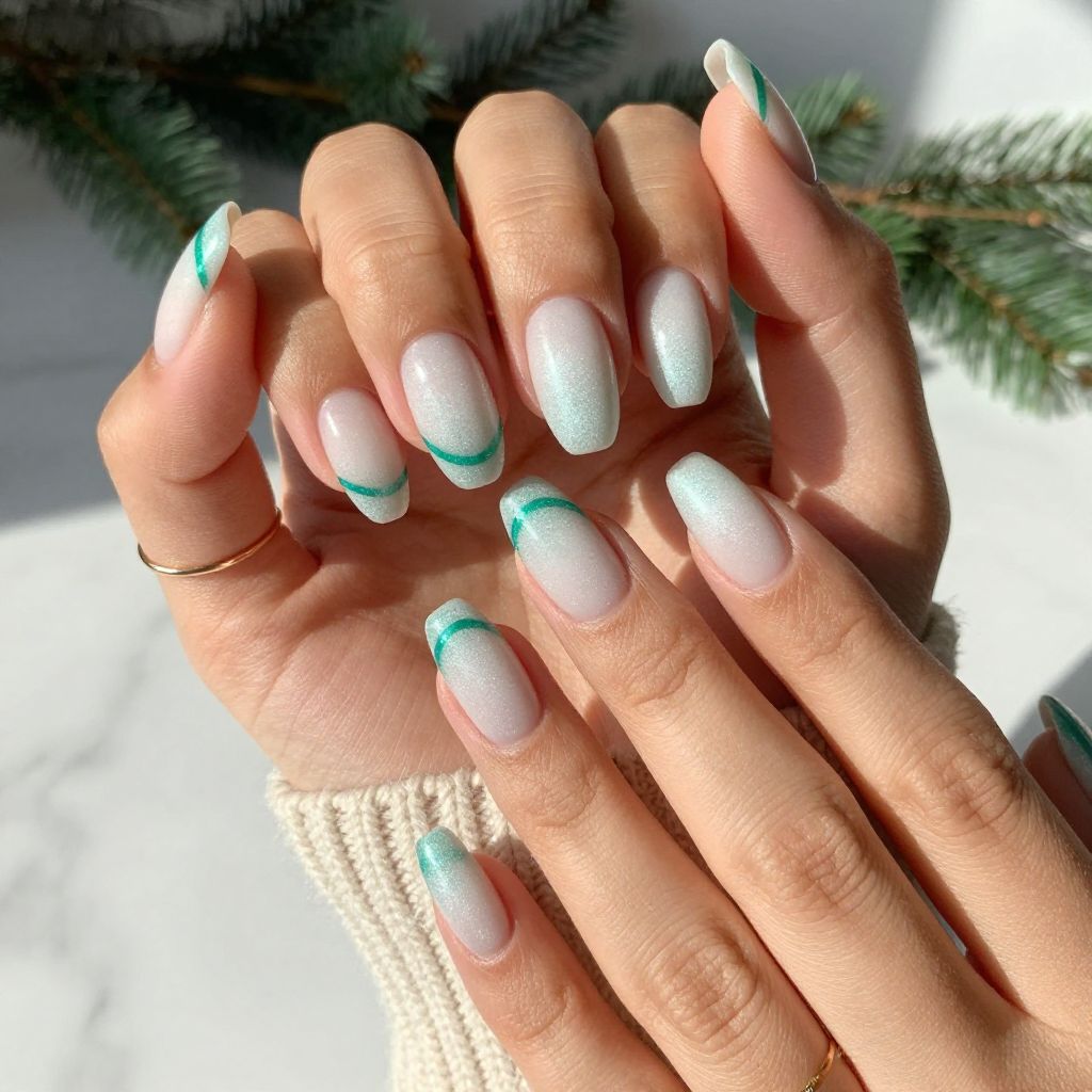 Frosted White Emerald Cat Eye