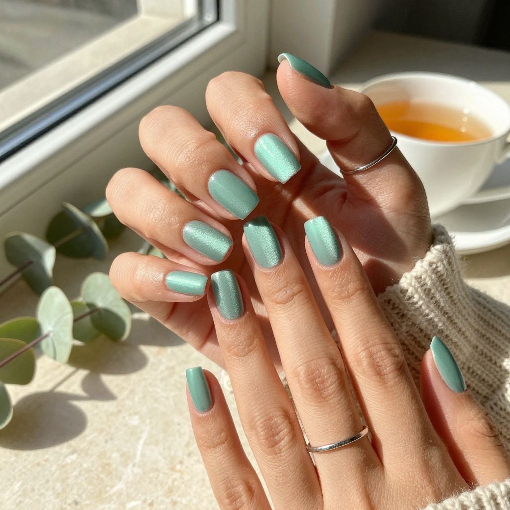 Frosted Mint Cat Eye Delight