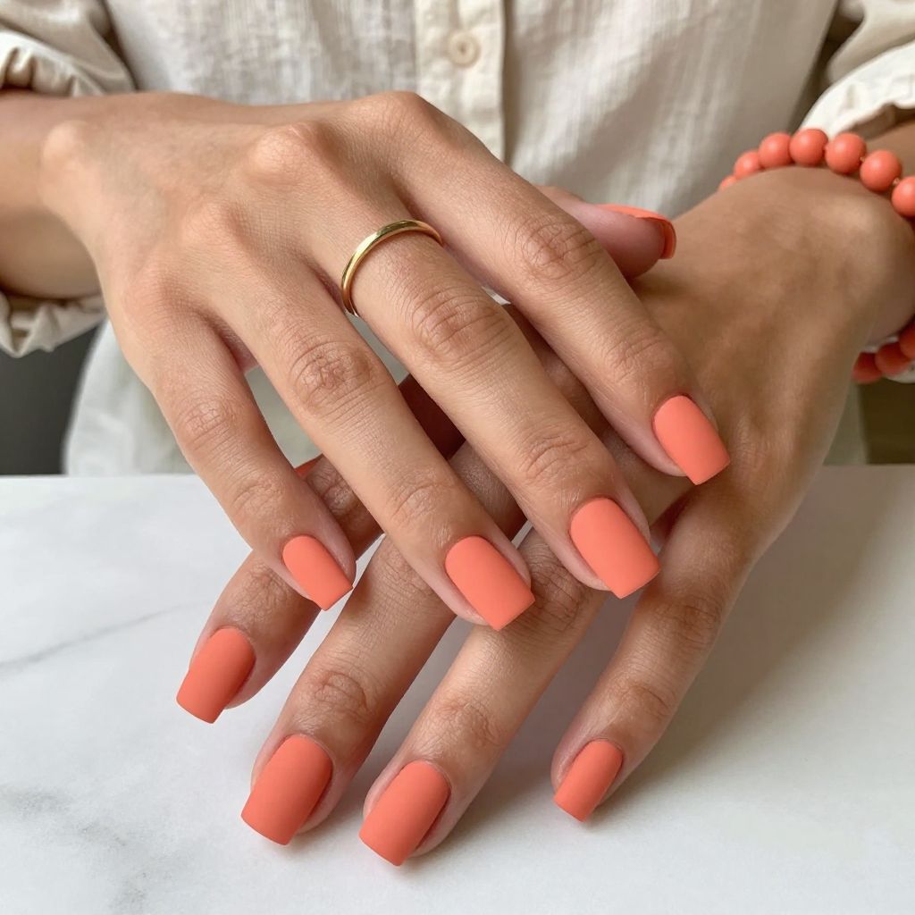 Coral Glow with Matte Finish