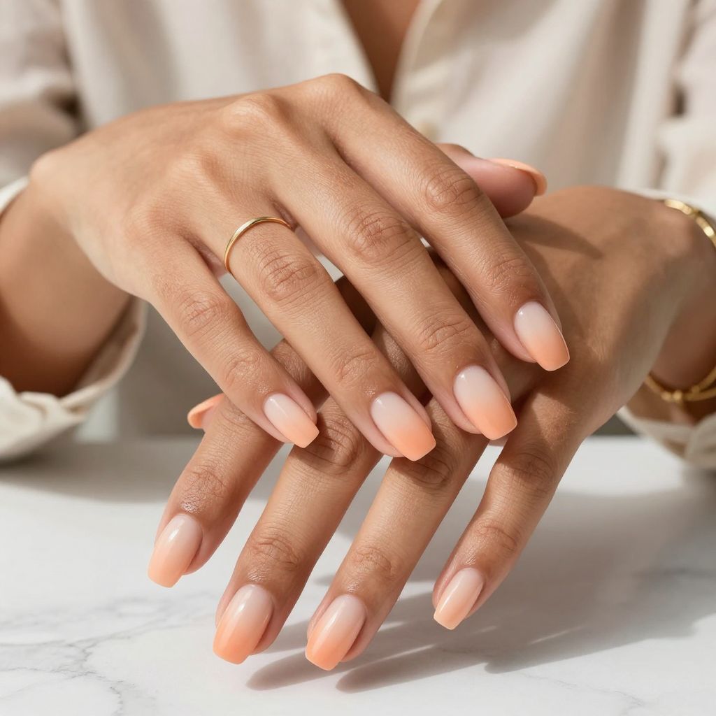 Peachy Nude Ombre Fade