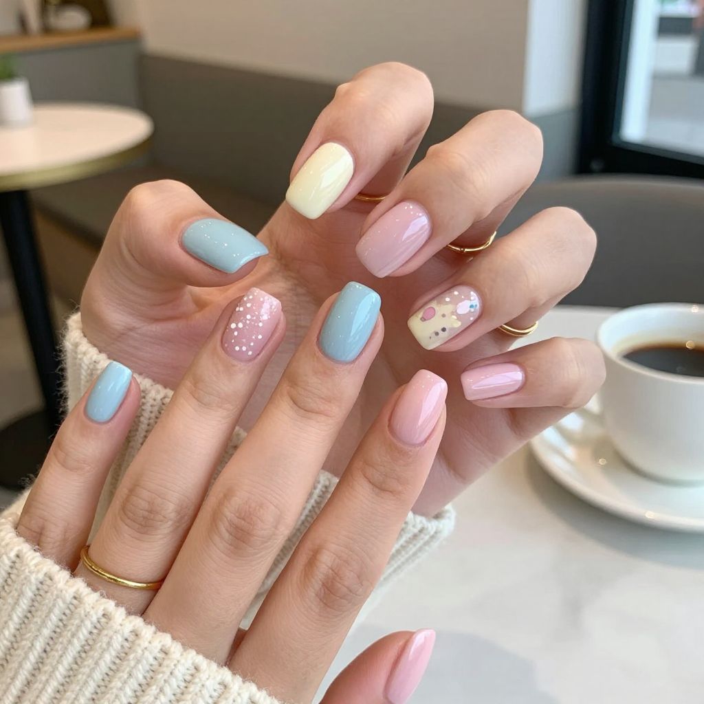 Glazed Donut Nails