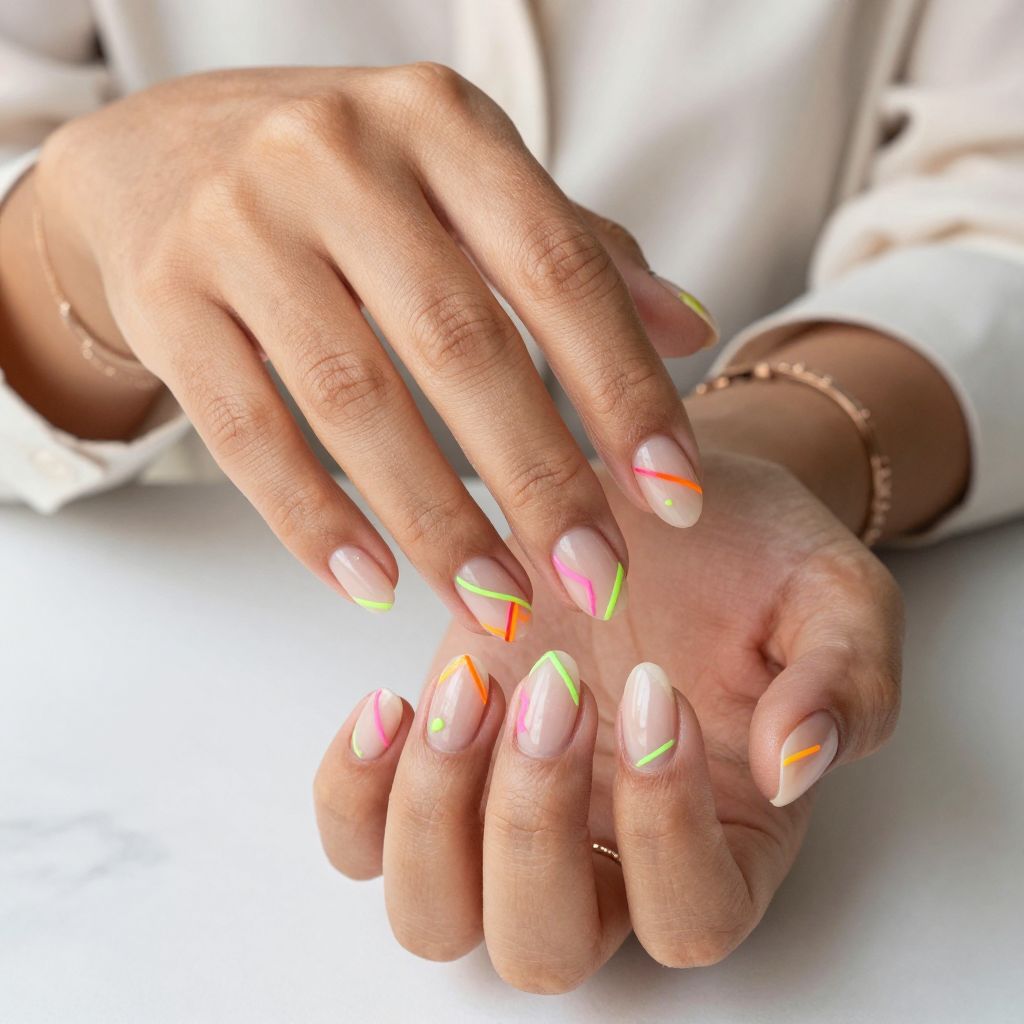Neon Minimalist Lines