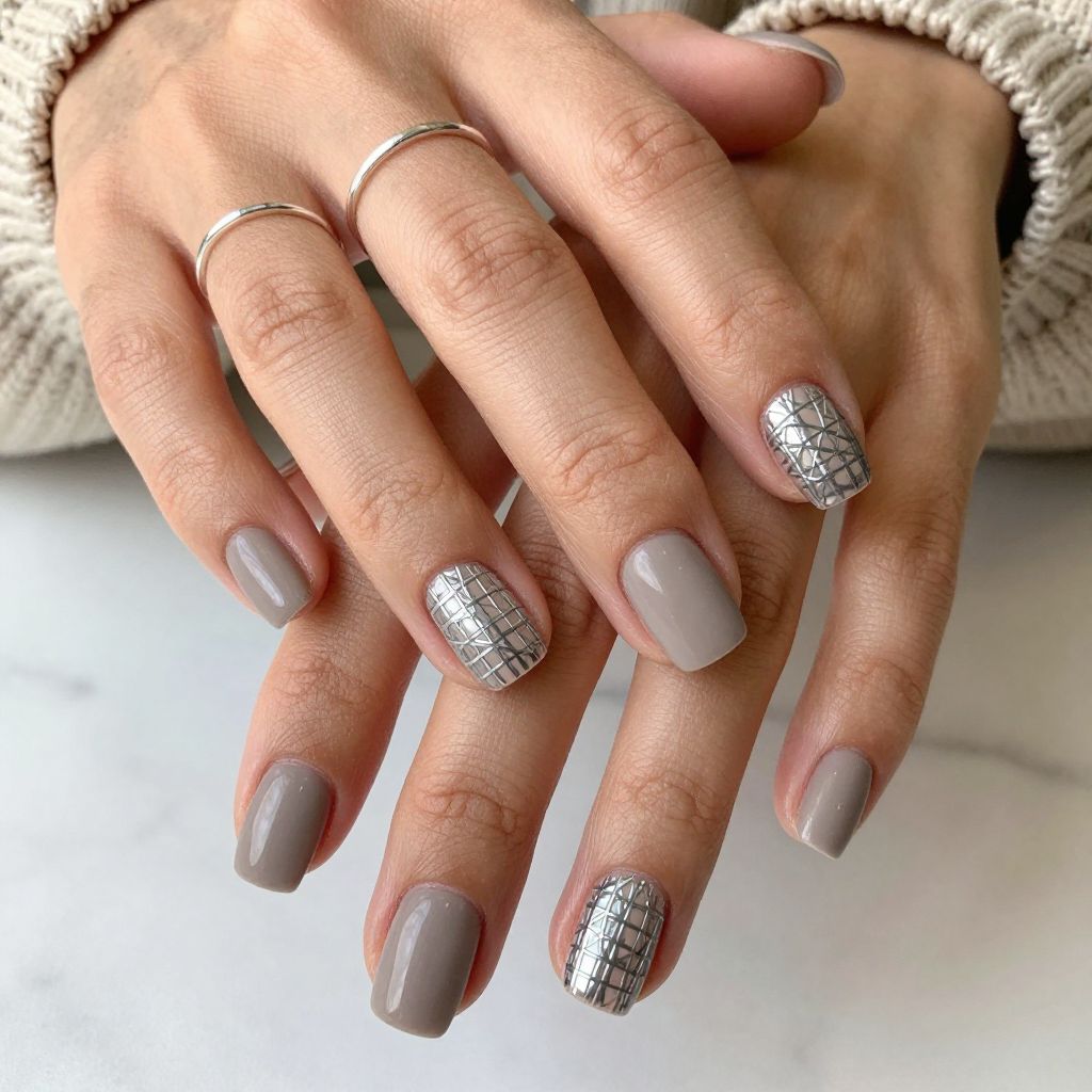 Metallic Mesh Weave