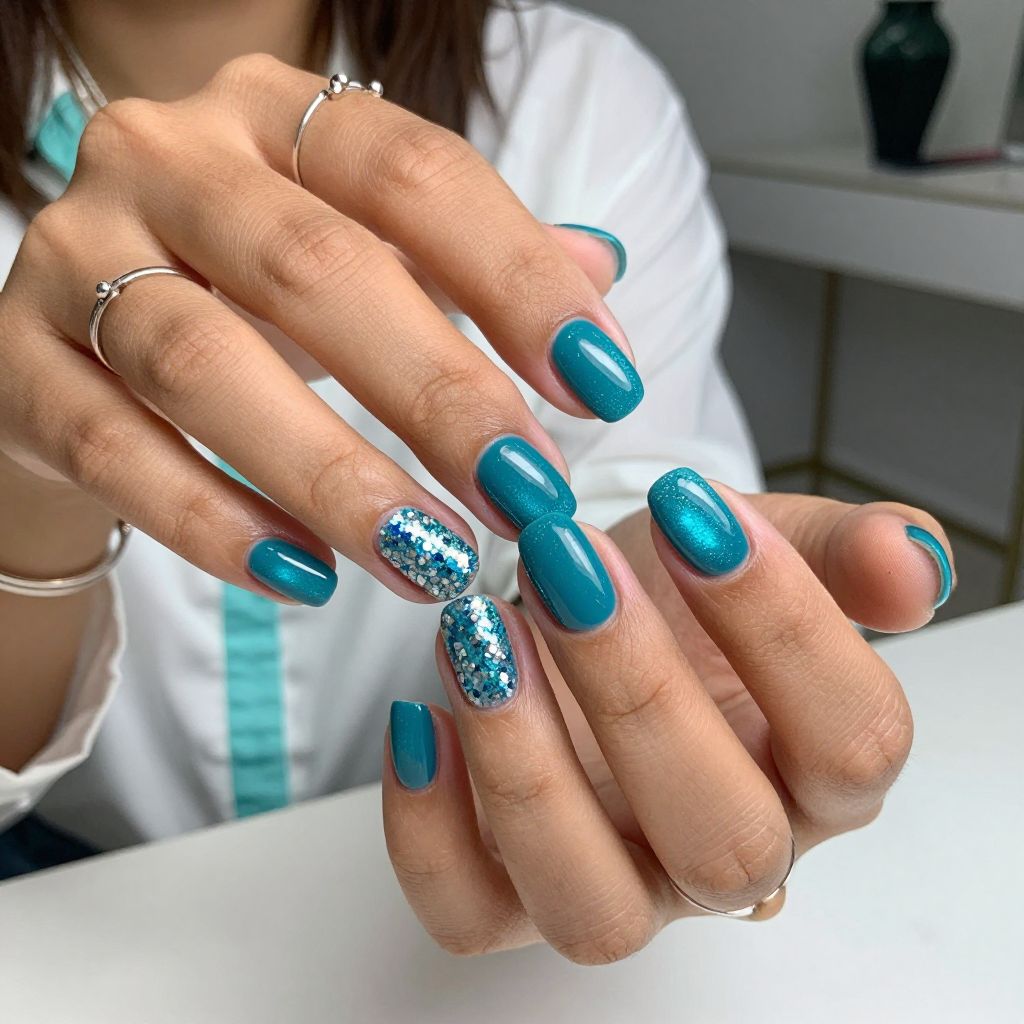 Turquoise Galaxy Sparkle