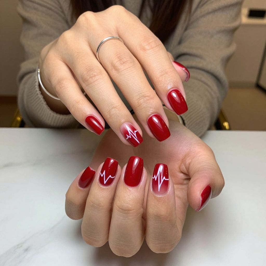 Pulsing Heartbeat Red Gloss