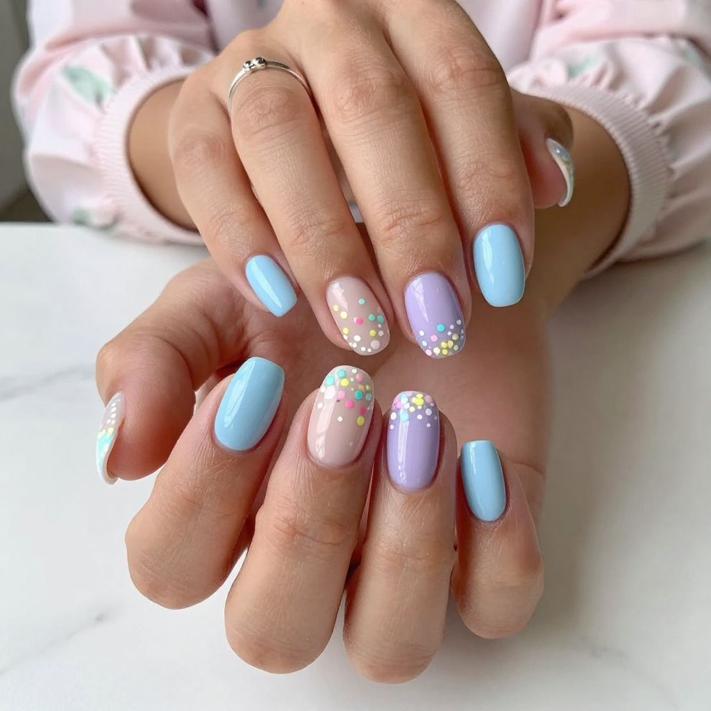 Pastel Confetti Caps