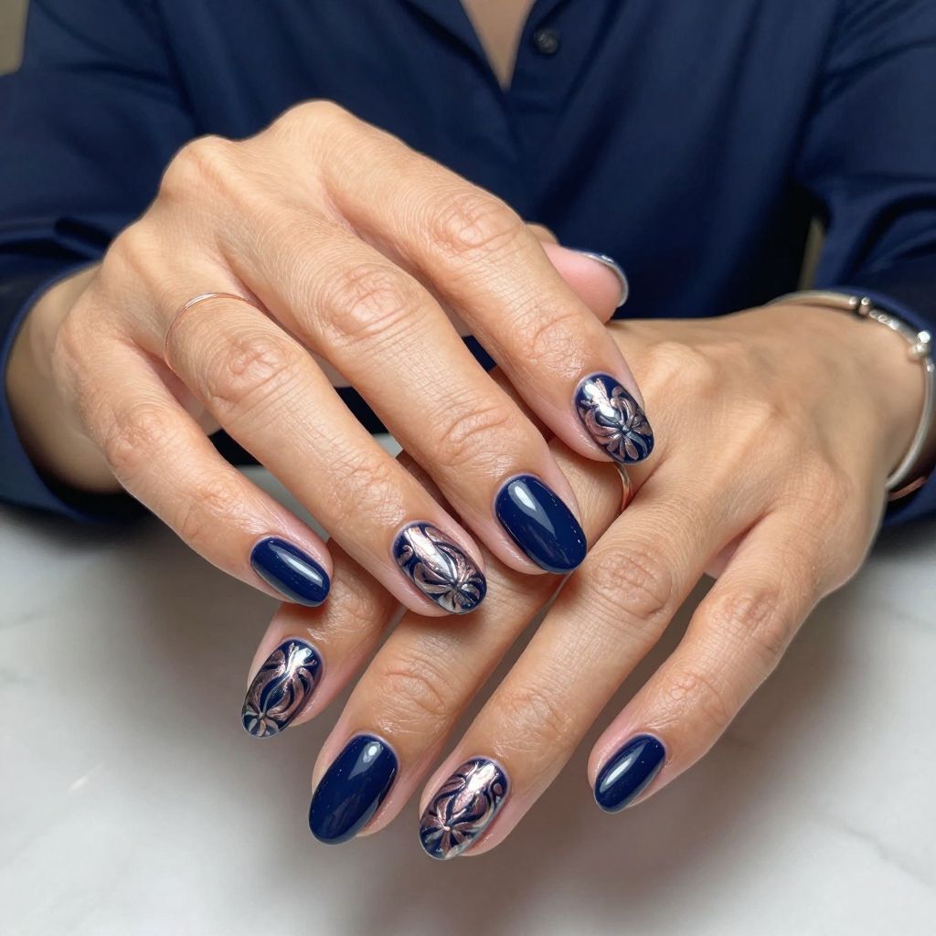 Metallic Floral Fantasy