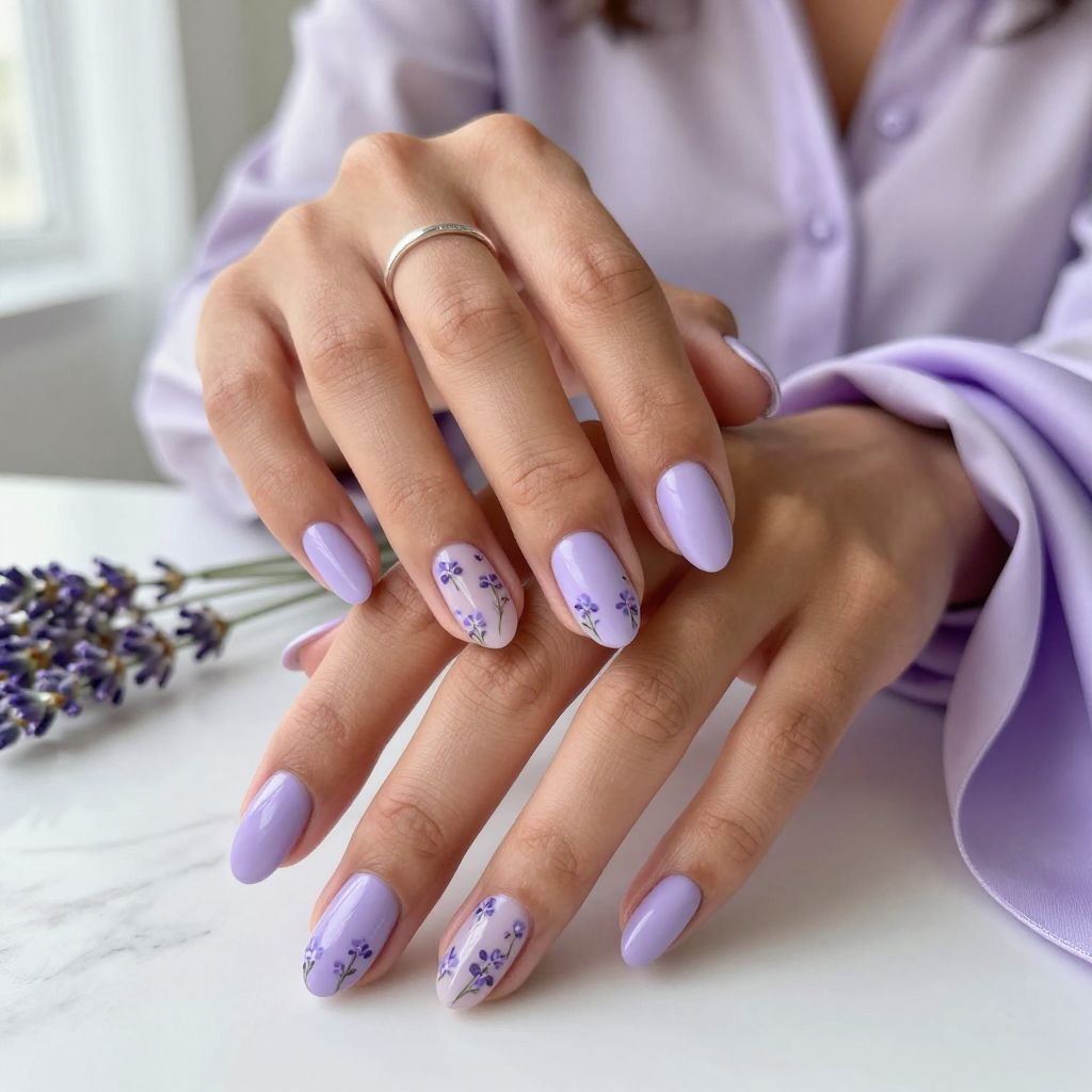 Soft Lavender Violets