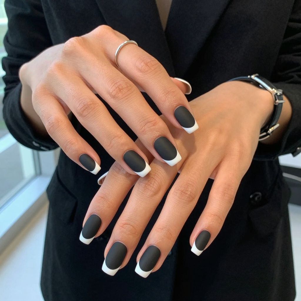 Matte Black and White Classic