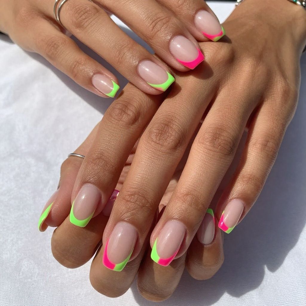 Neon French Lines
