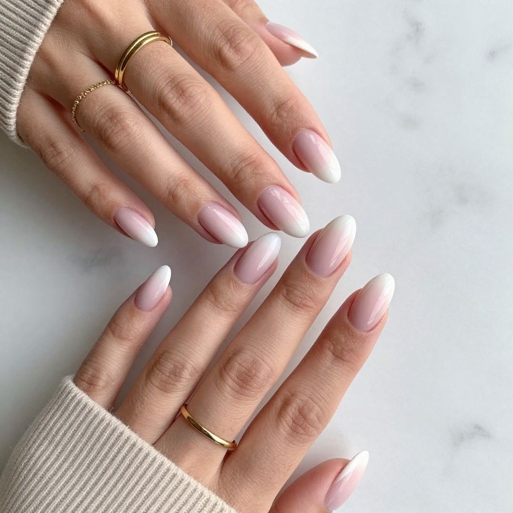 Ombre French Fade Nails