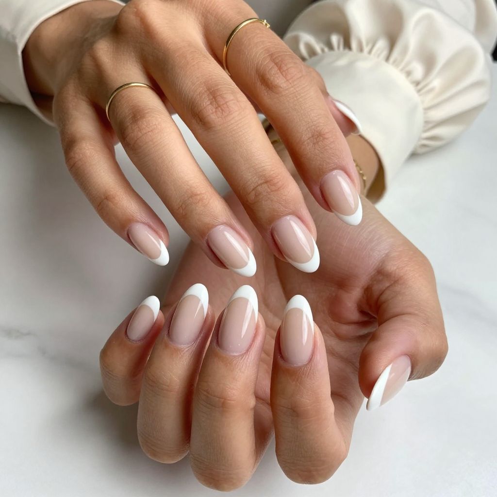 Negative Space French Nails