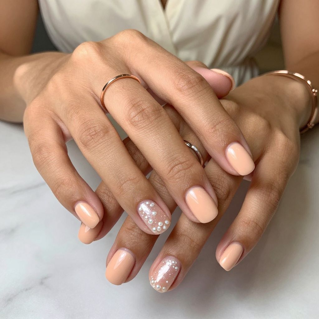Peach and Pearl Glow