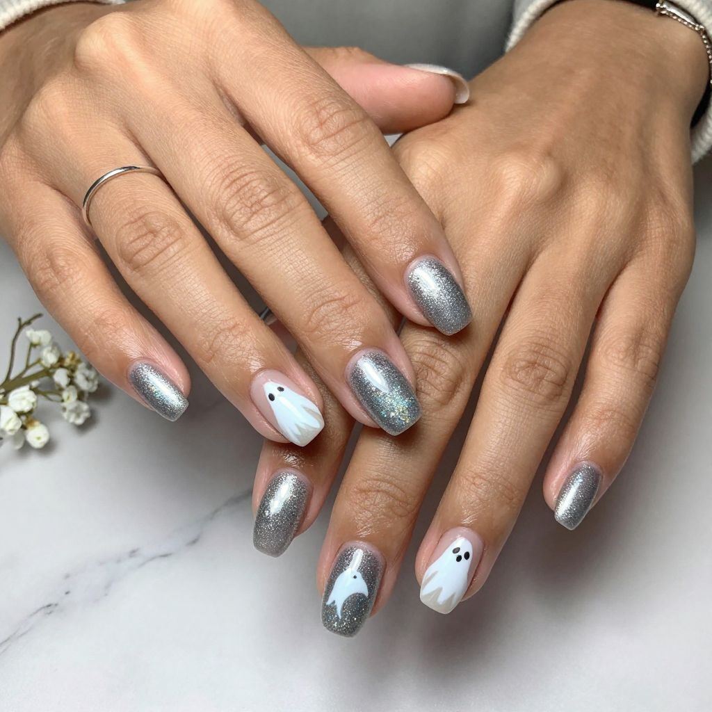 Glitter Ombré Ghosts