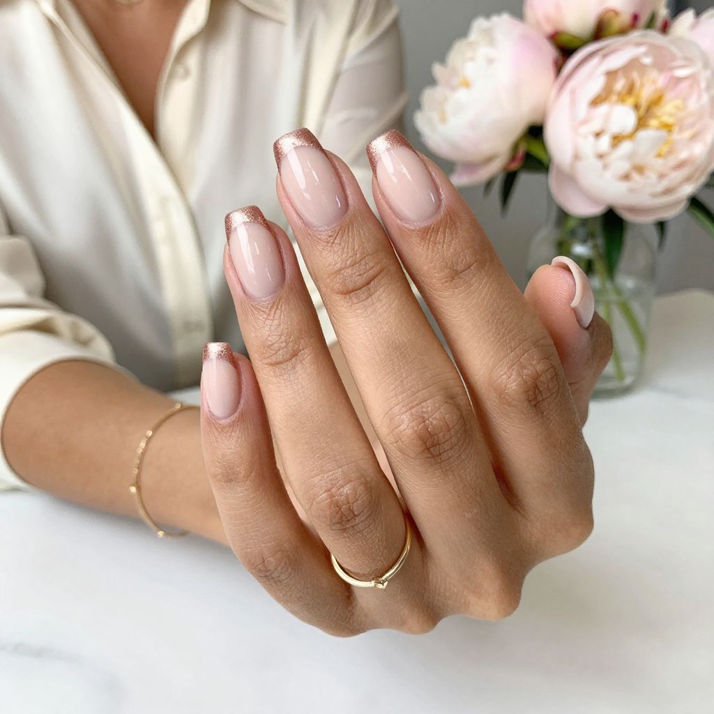 Rose Gold Accented French
