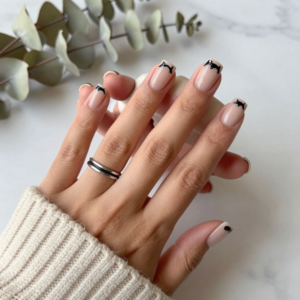 Black Cat Silhouette Tips