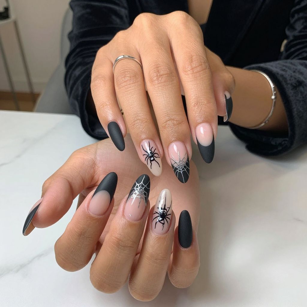 Metallic Spiderweb Tips