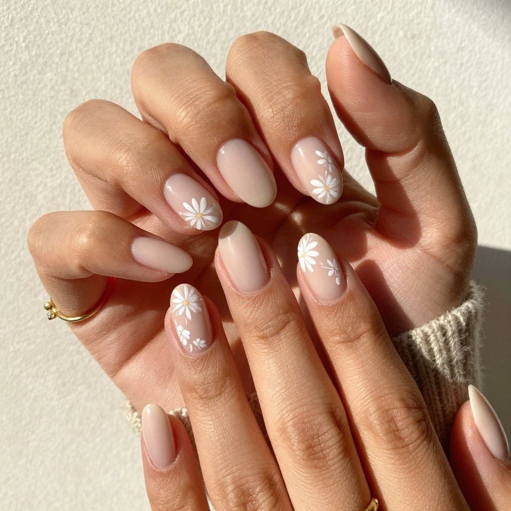 Delicate White Floral Accents
