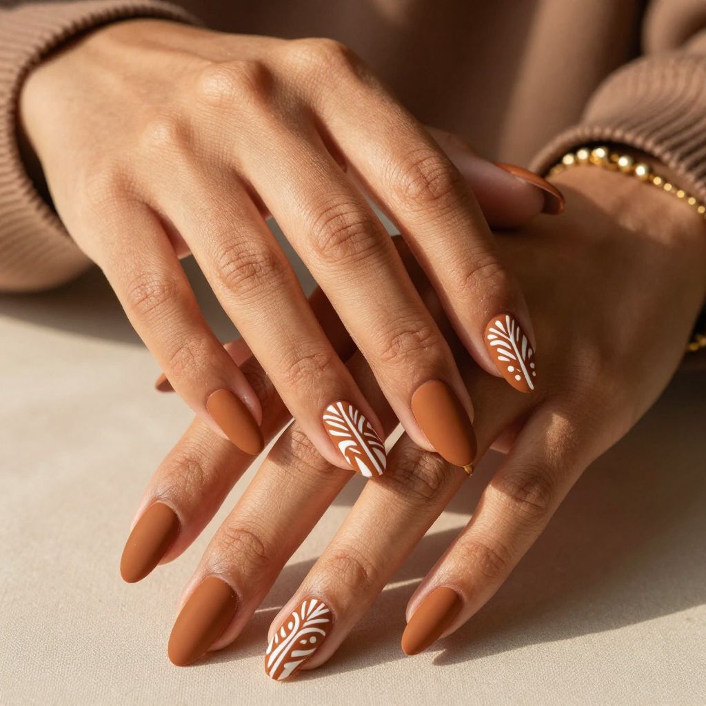 Burnt Sienna Matte with Tribal Accents
