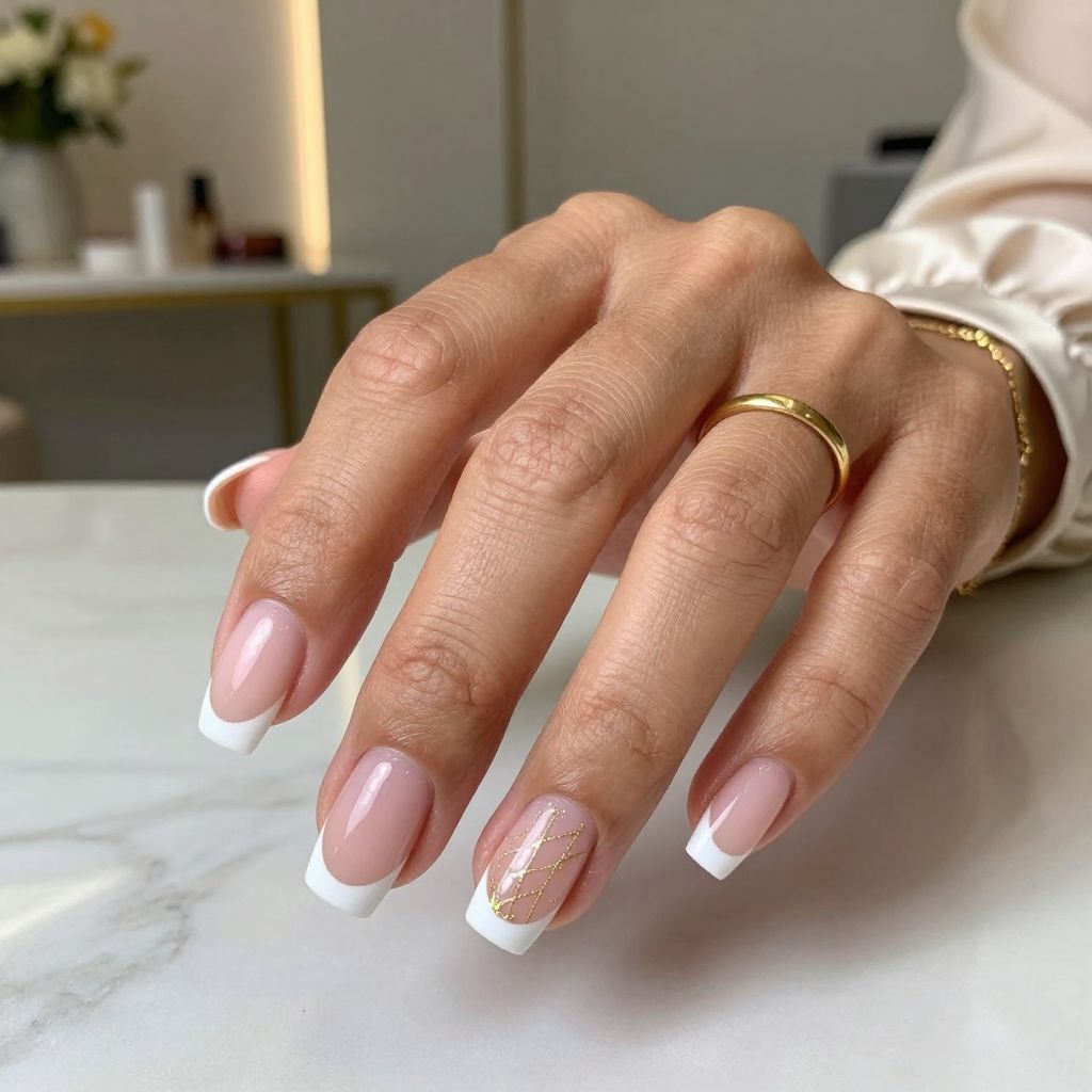 Classic French with Gold Threads