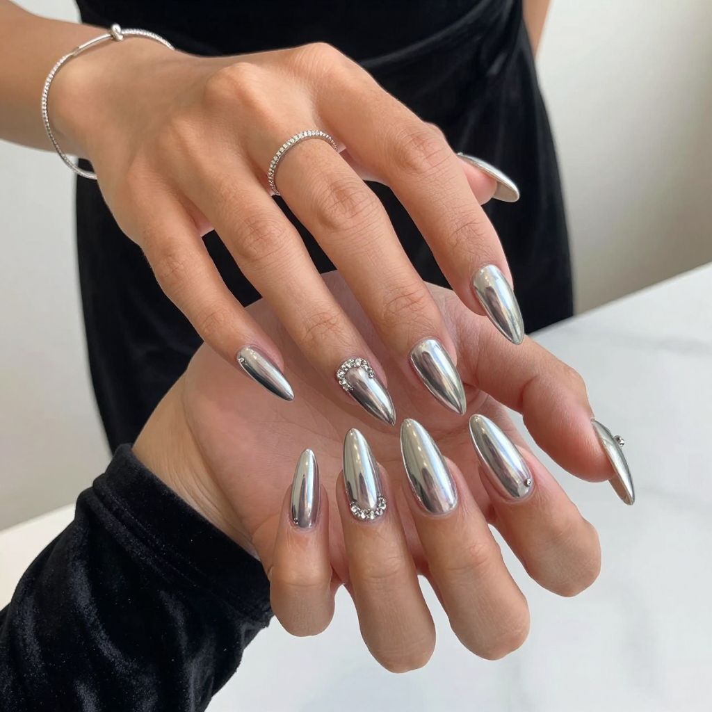 Bling Silver Stiletto