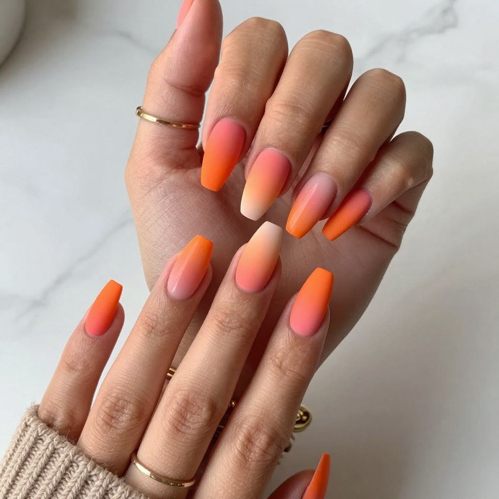Vibrant Sunset Ombre
