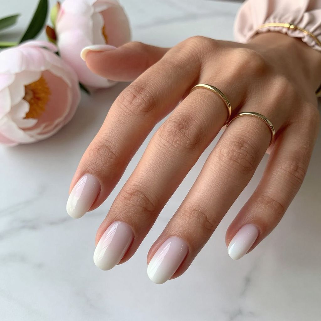 Ombre Milky White French