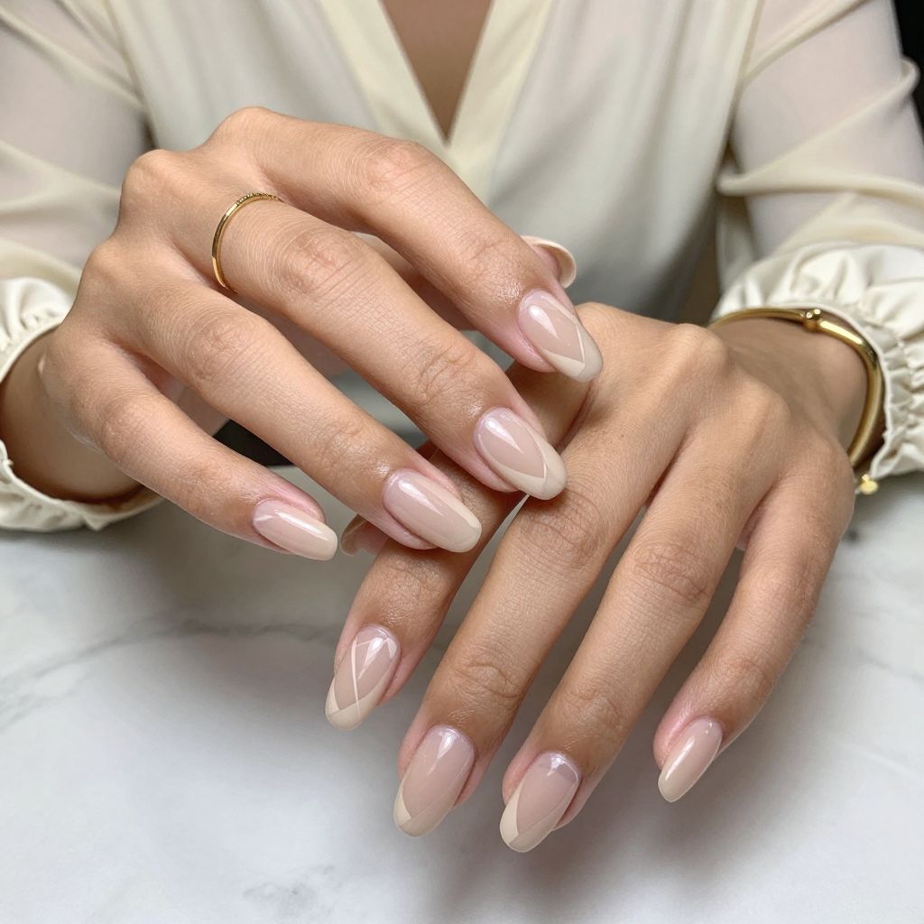 Minimalist Negative Space Nails