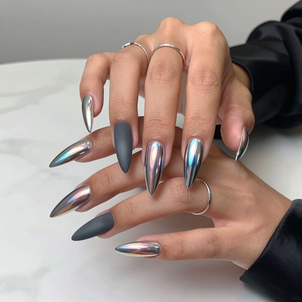 High Shine Chrome Nails
