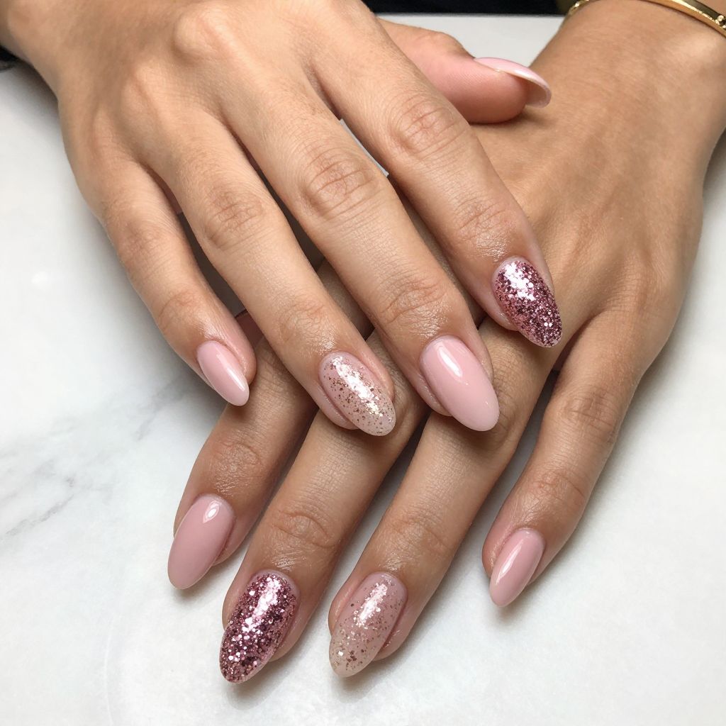 Glittery Pink Champagne