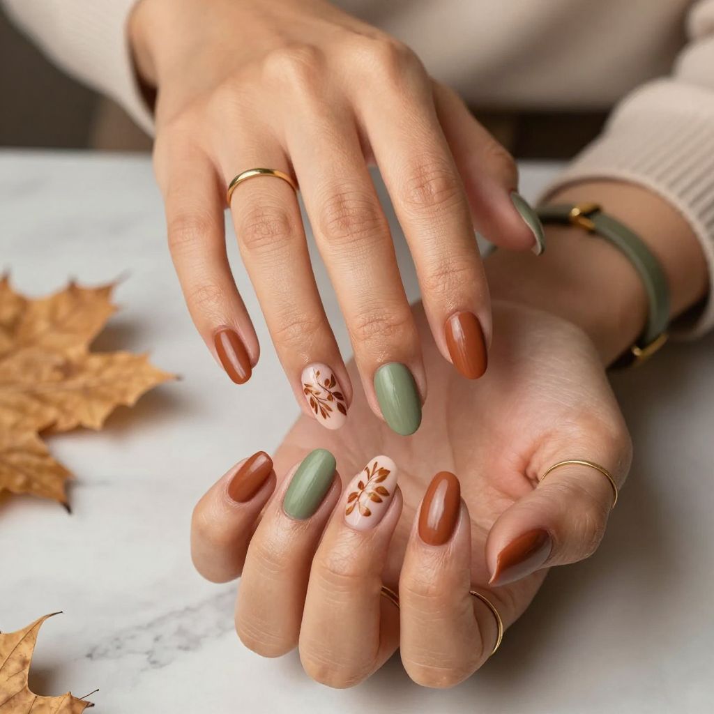 Earth Tones with Leaf Accents