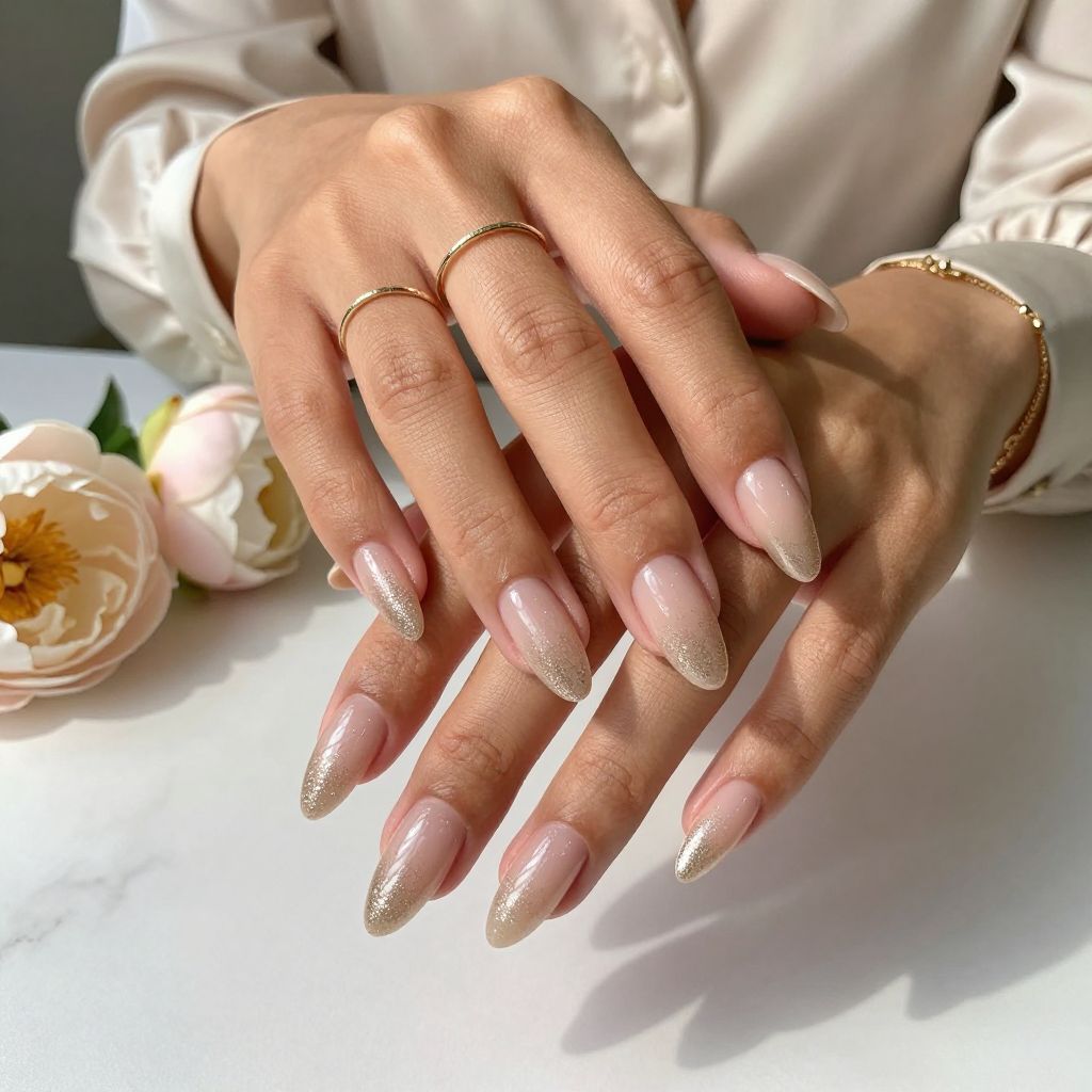 Champagne Glitter Fade