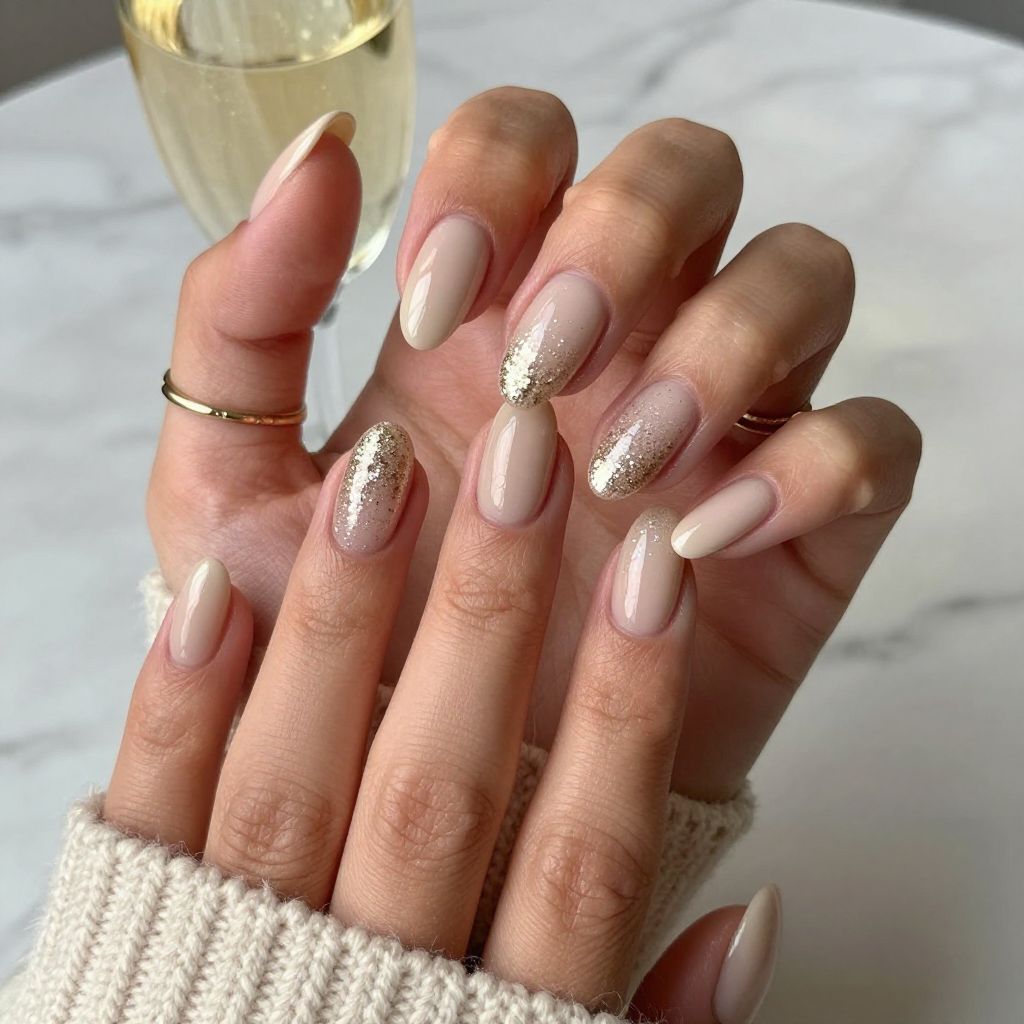 Champagne Glitter Fade