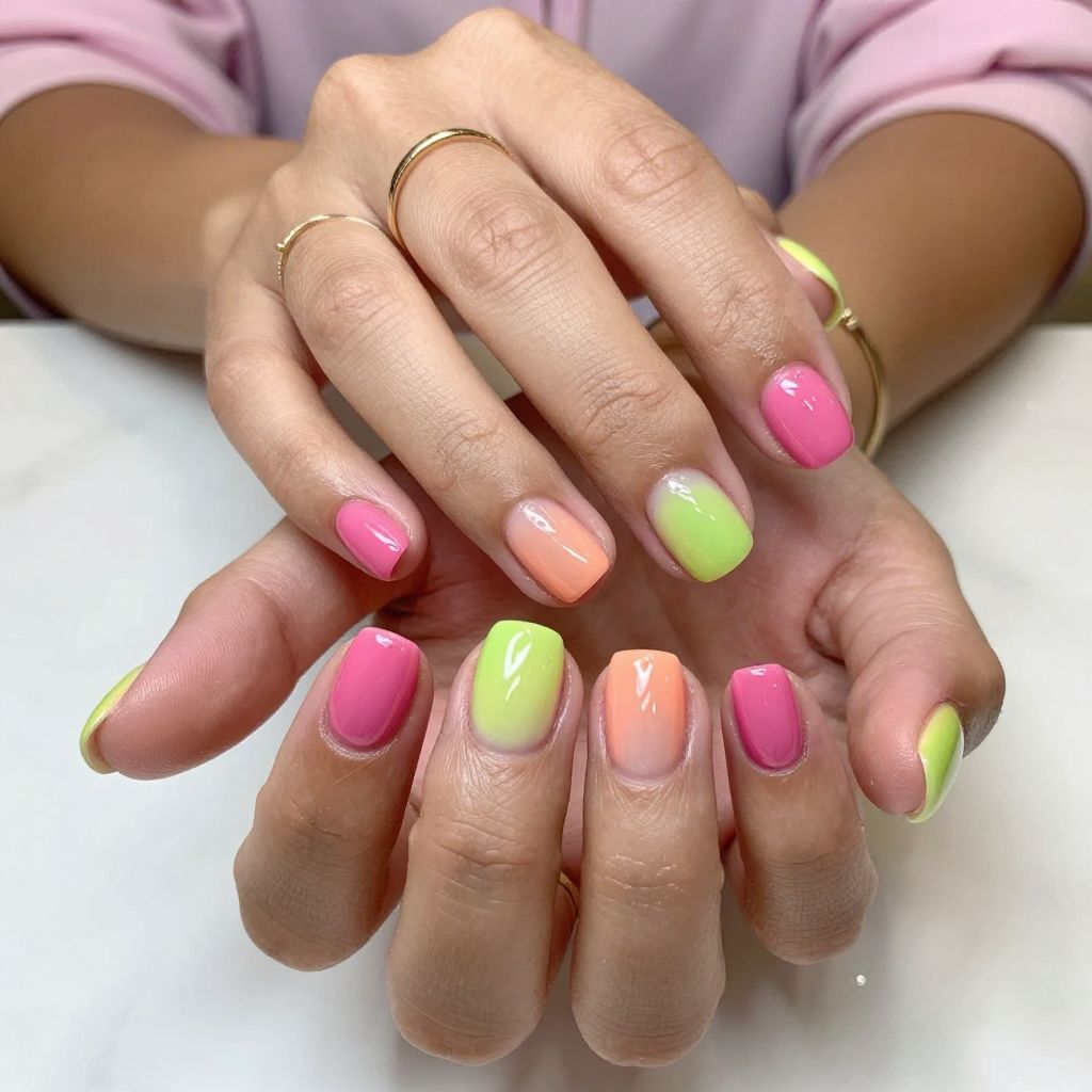 Clear Jelly Pop Nails