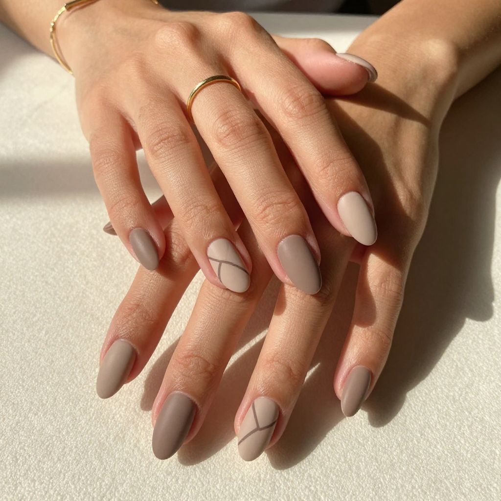Nude Matte Elegance Nails