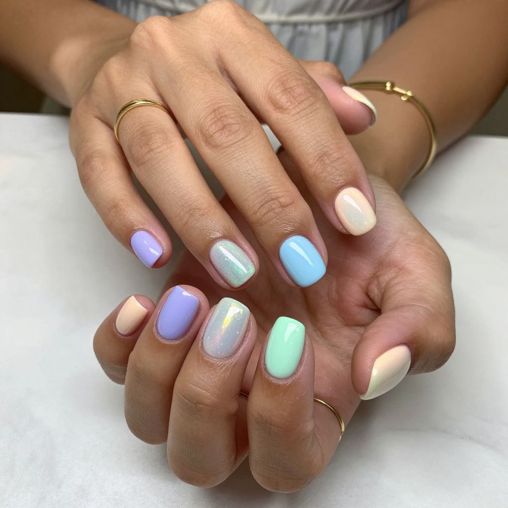 Pastel Opal Dream Nails