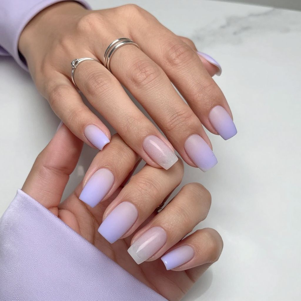 Frosted Lavender Mist Ombre
