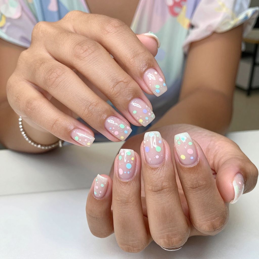 Pastel Rainbow Confetti Celebration